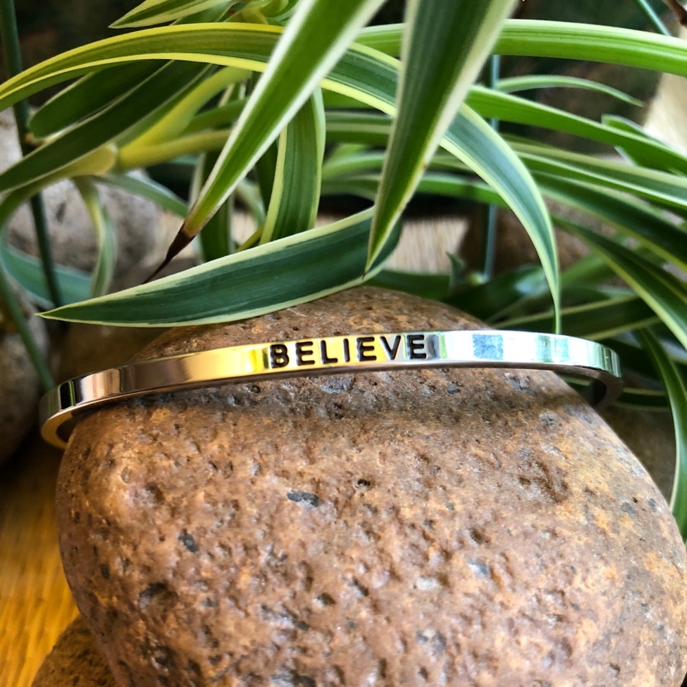 🌸 “Believe” Mantra Bracelet 🌸
